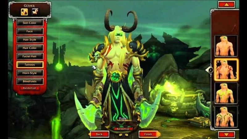 Giao diện màn hình là điểm thu hút người chơi đến với Warcraft